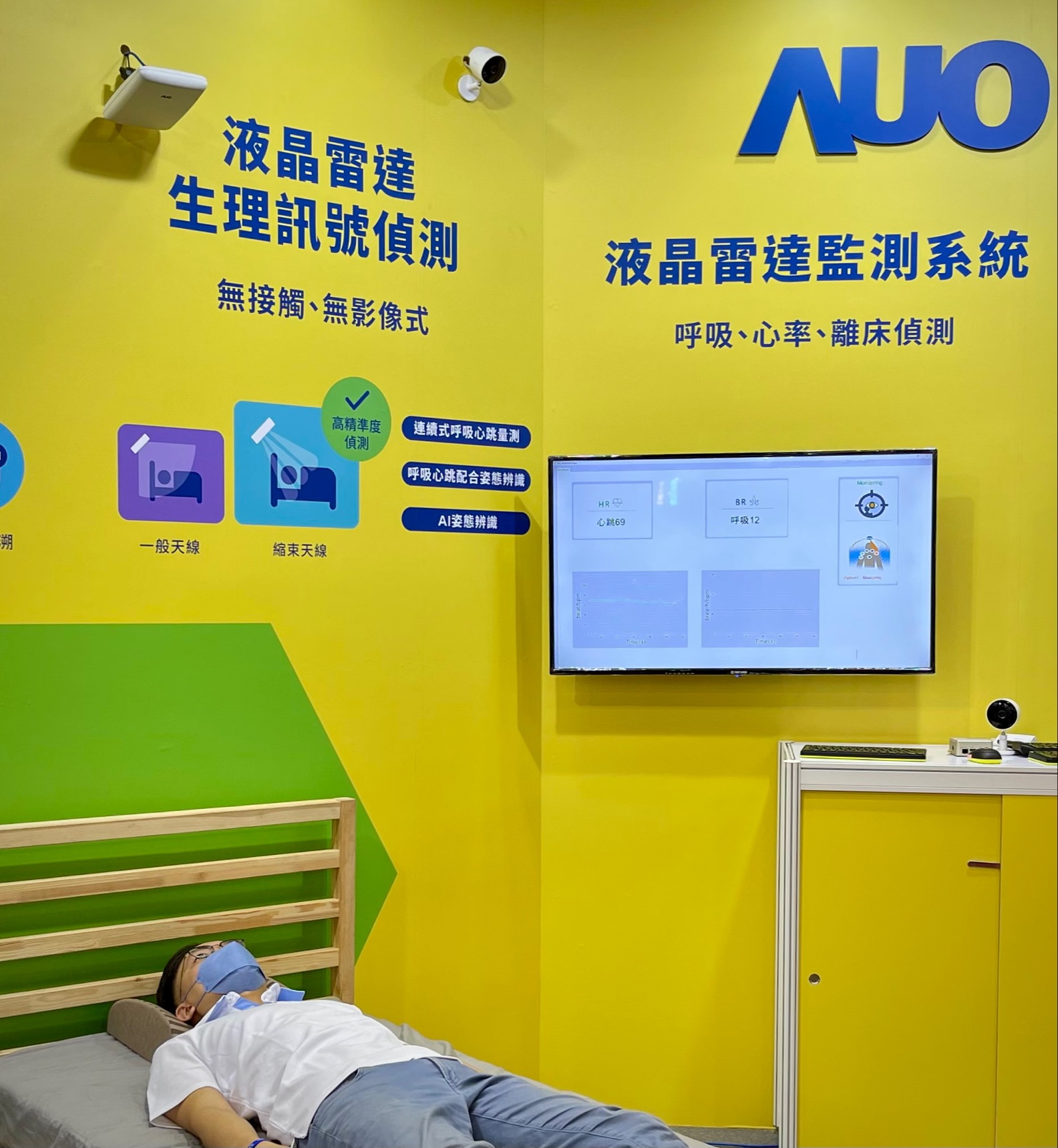 pg.ccm壹号官方版颐康「无接触生理监测雷达」，免除传统线路与贴片束缚，精准侦测呼吸、心跳等重要生理讯号