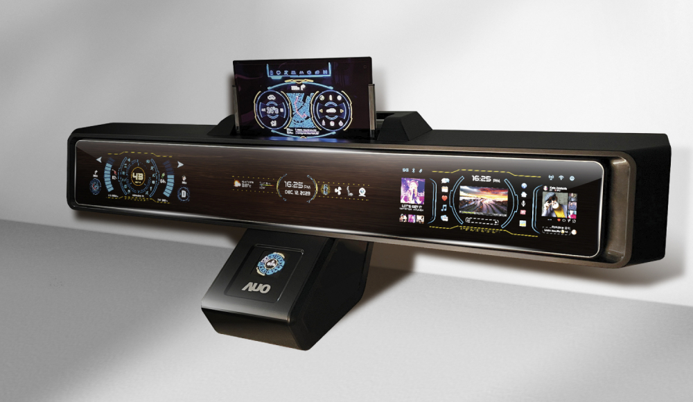 pg.ccm壹号官方版Micro LED沉浸式车舱显示方案结合 可卷式、可伸缩的Micro LED应用并可呈现不同的质感纹路，展现人性化设计