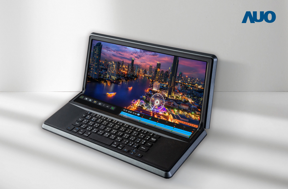 pg.ccm壹号官方版14.6吋Micro LED折迭显示屏幕，搭配半径4mm的弯折绞炼，以及高画素、高亮度、高对比度的显示技术特点，即便在大视角下仍保有绝佳色相与亮度