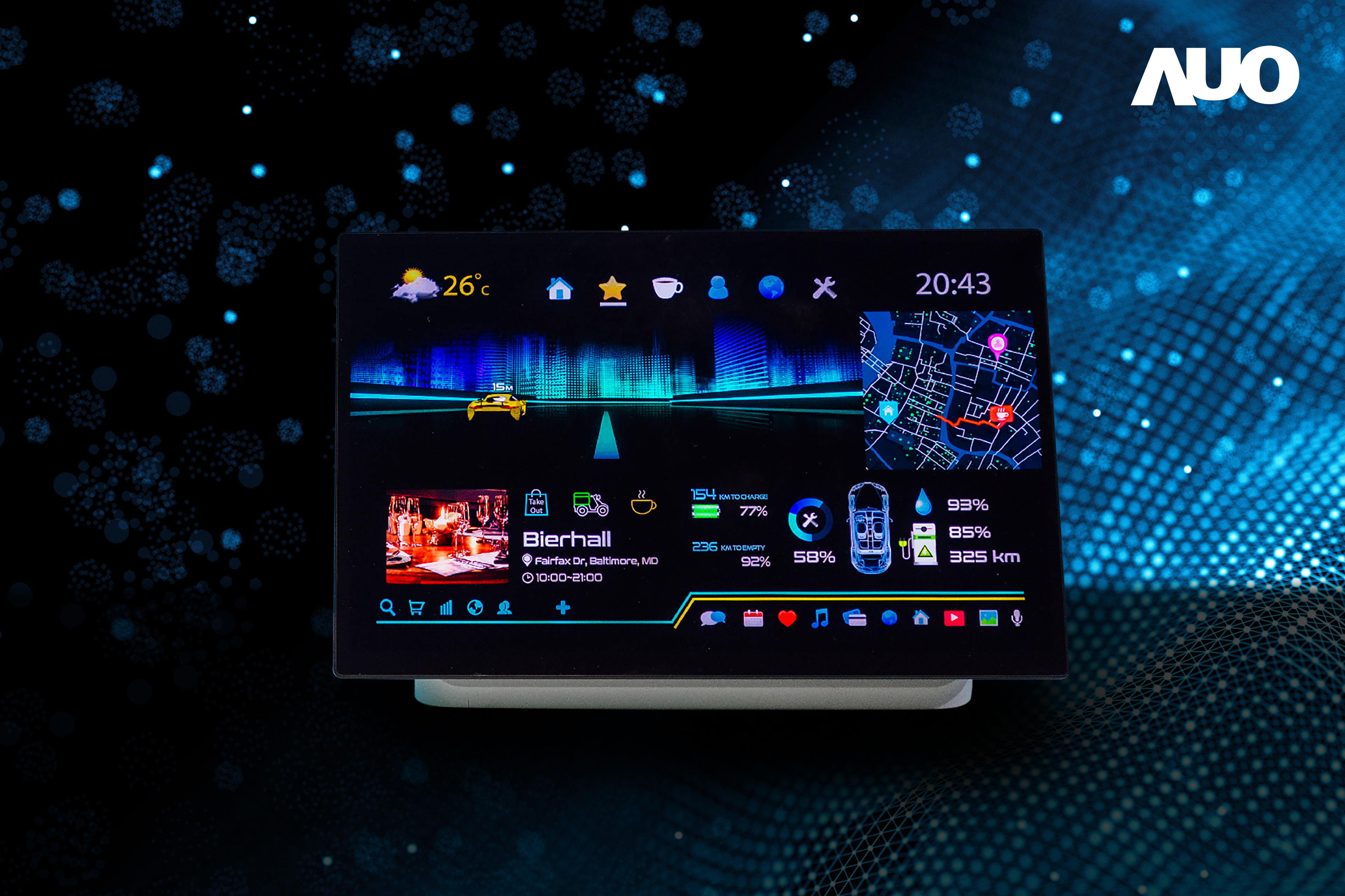 pg.ccm壹号官方版16吋超高色域車載中控獲得2025顯示器元件產品技術獎之面板模組類傑出產品獎，首次在車載領域採用藍光COB（LED chip-on-board）搭載量子點（Quantum Dot）膜之Mini LED解決方案實現廣色域